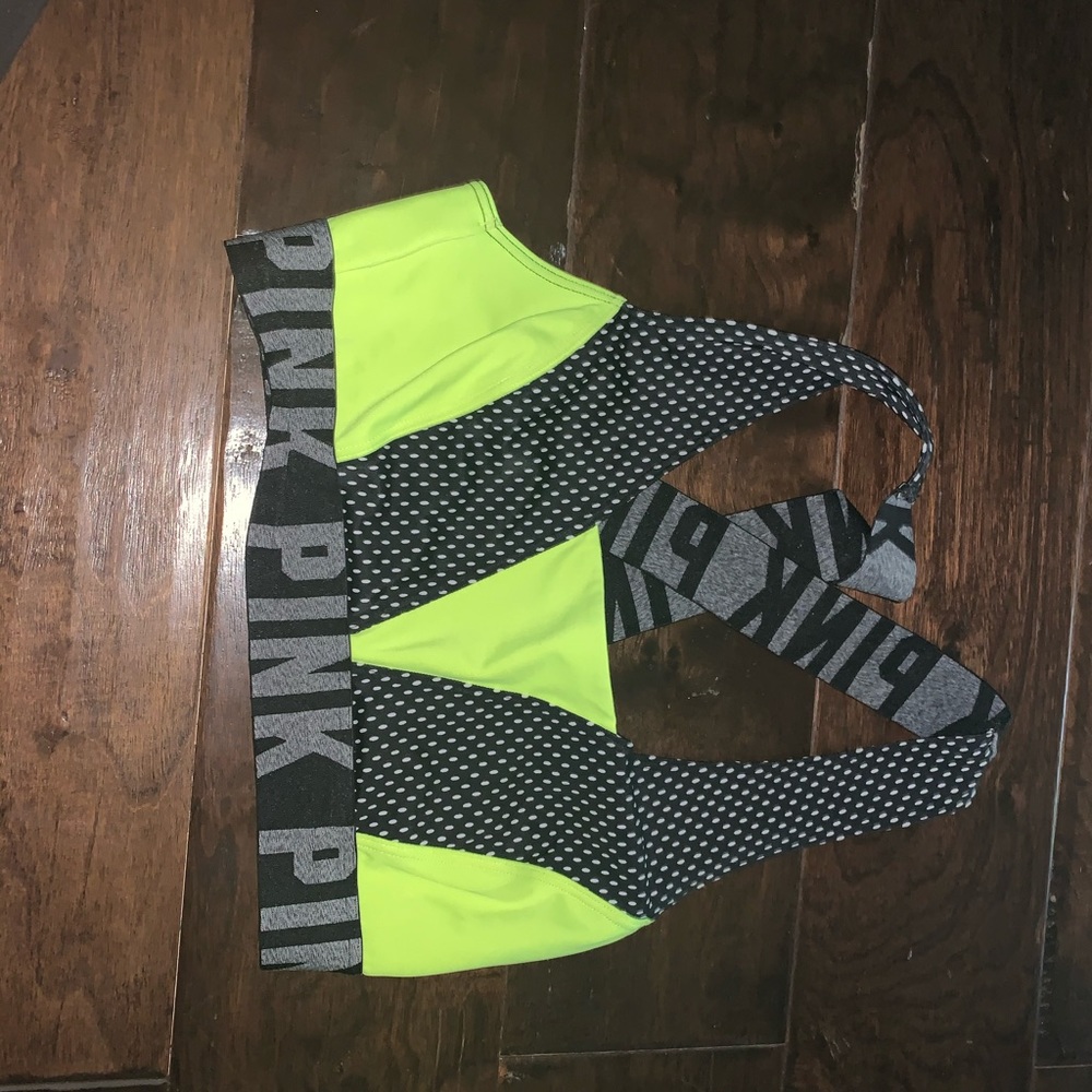 Pink sorts bra